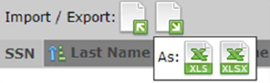 census export file type screenshot